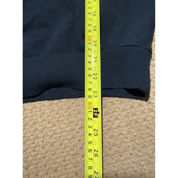 Esstive Black Sweatshirt XS Long Sleeve White Stripe Crewneck Pullover - Picture 3 of 5